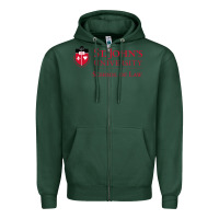 Sports Green saint john's university Zipper Hoodie - linhVisuals