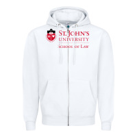 White saint john's university Zipper Hoodie - linhVisuals