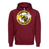 Burgundy the yellowjackets Zipper Hoodie - linhVisuals