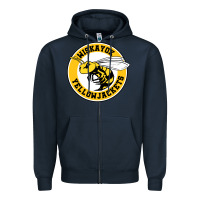 Navy the yellowjackets Zipper Hoodie - linhVisuals