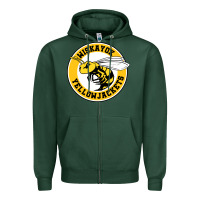Sports Green the yellowjackets Zipper Hoodie - linhVisuals