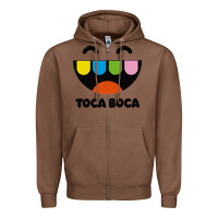 Chestnut toca Zipper Hoodie - linhVisuals