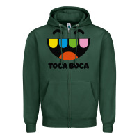 Sports Green toca Zipper Hoodie - linhVisuals