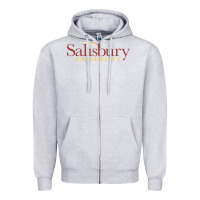 Heather Grey salisbury university Zipper Hoodie - linhVisuals