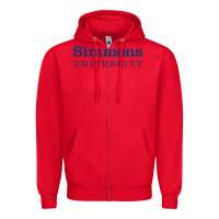 Red simmons university Zipper Hoodie - linhVisuals