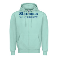 Seafoam simmons university Zipper Hoodie - linhVisuals