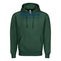 Sports Green simmons university Zipper Hoodie - linhVisuals