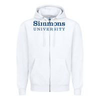 White simmons university Zipper Hoodie - linhVisuals
