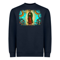 Navy gemstone our lady of guadalupe Heavyweight Sweatshirt - JahusDesignShop
