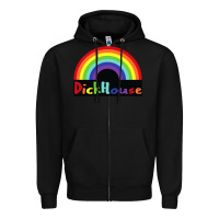 Black dick house Zipper Hoodie - linhVisuals