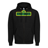 Black street smarts   john mulaney Zipper Hoodie - linhVisuals