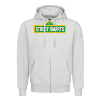 Dove Grey street smarts   john mulaney Zipper Hoodie - linhVisuals