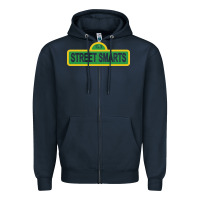 Navy street smarts   john mulaney Zipper Hoodie - linhVisuals