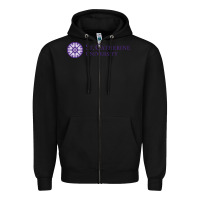 Black st. catherine university Zipper Hoodie - linhVisuals