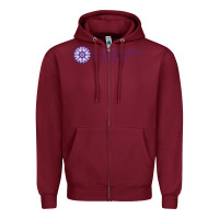 Burgundy st. catherine university Zipper Hoodie - linhVisuals