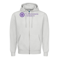 Dove Grey st. catherine university Zipper Hoodie - linhVisuals