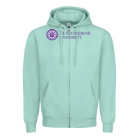 Seafoam st. catherine university Zipper Hoodie - linhVisuals