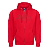 Red st. john fisher collage Zipper Hoodie - linhVisuals