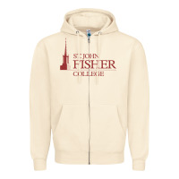 Sandshell st. john fisher collage Zipper Hoodie - linhVisuals