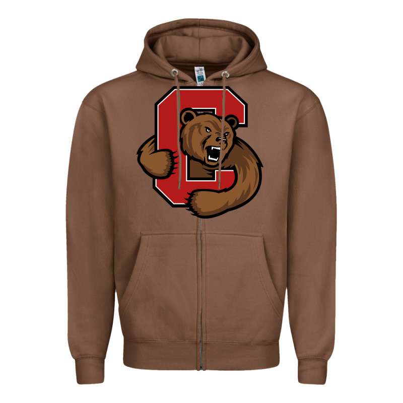 The Cornell Big Red Zipper Hoodie by linhVisuals | Teevron