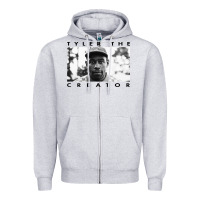 Heather Grey tyler the creator Zipper Hoodie - linhVisuals