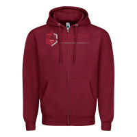 Burgundy stevens institute of technology Zipper Hoodie - linhVisuals