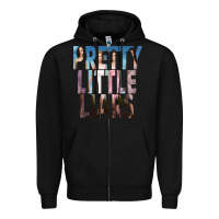 Black pretty little liars Zipper Hoodie - linhVisuals