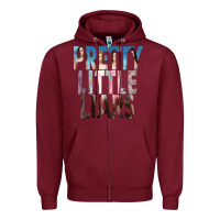 Burgundy pretty little liars Zipper Hoodie - linhVisuals