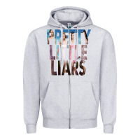 Heather Grey pretty little liars Zipper Hoodie - linhVisuals