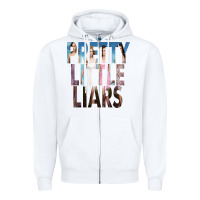 White pretty little liars Zipper Hoodie - linhVisuals