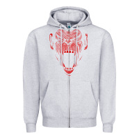 Heather Grey primal onnit t chimp Zipper Hoodie - linhVisuals