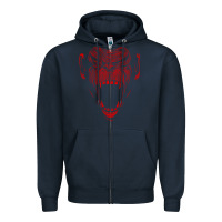 Navy primal onnit t chimp Zipper Hoodie - linhVisuals