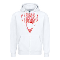 White primal onnit t chimp Zipper Hoodie - linhVisuals
