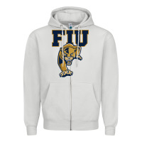 Dove Grey The fiu panthers Zipper Hoodie - linhVisuals