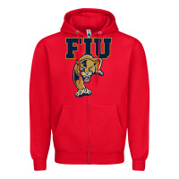Red The fiu panthers Zipper Hoodie - linhVisuals