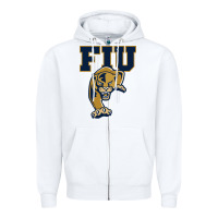 White The fiu panthers Zipper Hoodie - linhVisuals