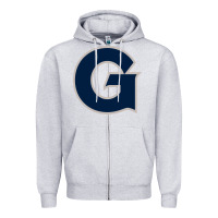 Heather Grey The georgetown hoyas Zipper Hoodie - linhVisuals