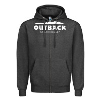 Charcoal Heather Outback Steakhouse Zipper Hoodie - linhVisuals