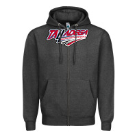 Charcoal Heather Talladega Superspeedway Zipper Hoodie - linhVisuals