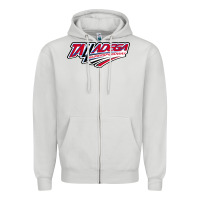 Dove Grey Talladega Superspeedway Zipper Hoodie - linhVisuals
