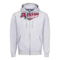 Heather Grey Talladega Superspeedway Zipper Hoodie - linhVisuals