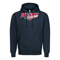 Navy Talladega Superspeedway Zipper Hoodie - linhVisuals
