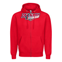Red Talladega Superspeedway Zipper Hoodie - linhVisuals