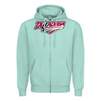 Seafoam Talladega Superspeedway Zipper Hoodie - linhVisuals