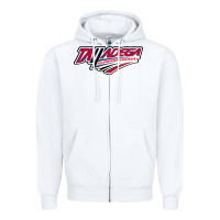 White Talladega Superspeedway Zipper Hoodie - linhVisuals