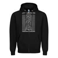 Black joy division Zipper Hoodie - linhVisuals