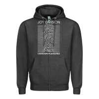 Charcoal Heather joy division Zipper Hoodie - linhVisuals