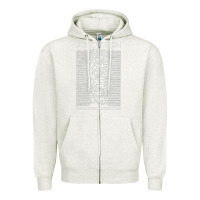 Oatmeal Heather joy division Zipper Hoodie - linhVisuals