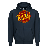 Navy Rust Eze Zipper Hoodie - linhVisuals