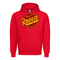 Red Rust Eze Zipper Hoodie - linhVisuals